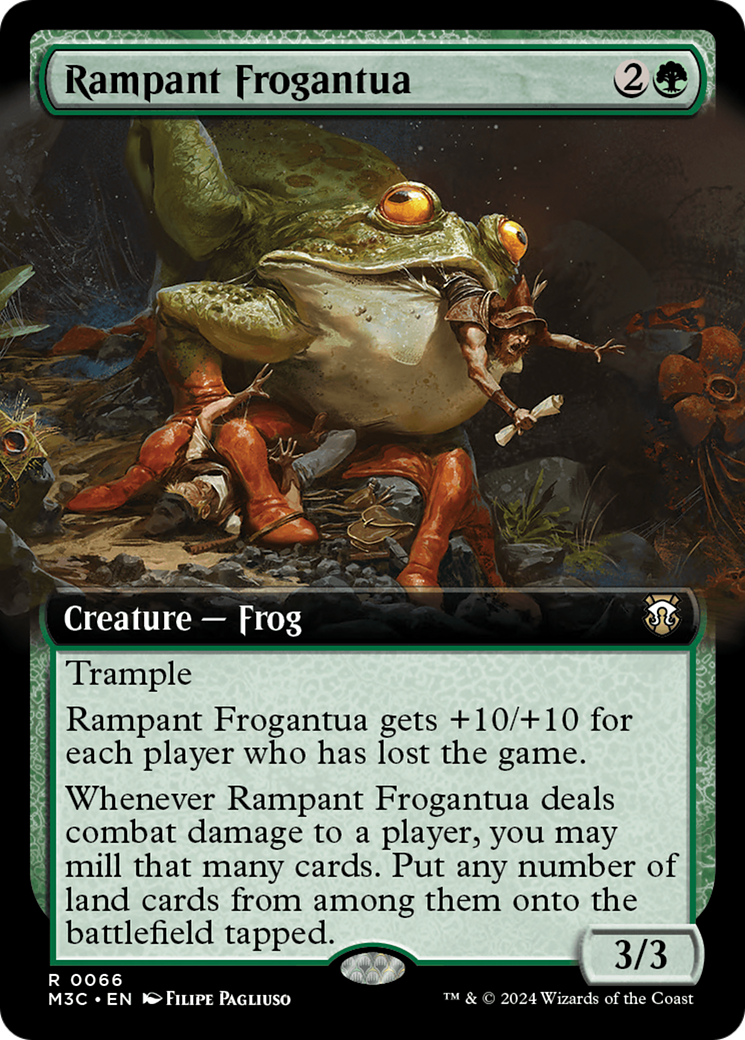 Rampant Frogantua (Extended Art) [Modern Horizons 3 Commander] | Empire Gaming NC