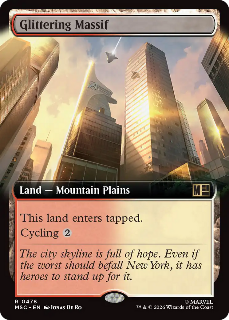 Glittering Massif (Extended Art) [Marvel Super Heroes Commander] | Empire Gaming NC