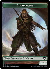 Elf Warrior // Cleric Double-Sided Token [Commander Masters Tokens] | Empire Gaming NC