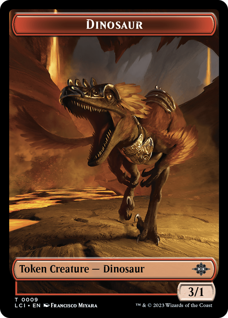 Map // Dinosaur (0009) Double-Sided Token [The Lost Caverns of Ixalan Tokens] | Empire Gaming NC