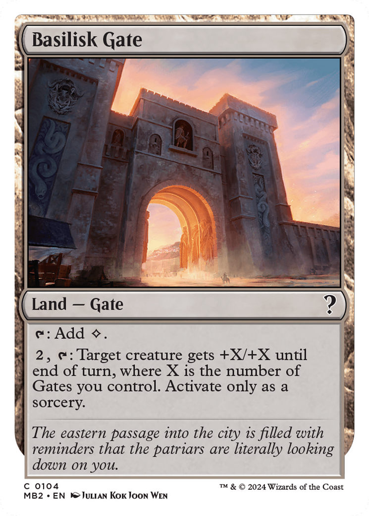 Basilisk Gate (White Border) [Mystery Booster 2] | Empire Gaming NC