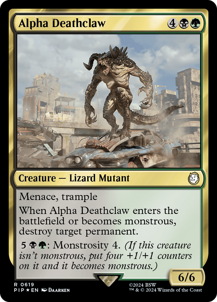 Alpha Deathclaw (Surge Foil) [Fallout] | Empire Gaming NC