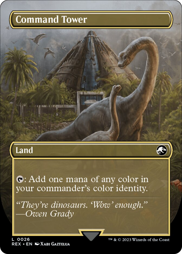 Command Tower // Commander Tower (Borderless) [Jurassic World Collection] | Empire Gaming NC