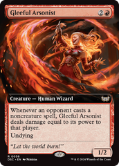 Gleeful Arsonist (Extended Art) [Duskmourn: House of Horror Commander] | Empire Gaming NC