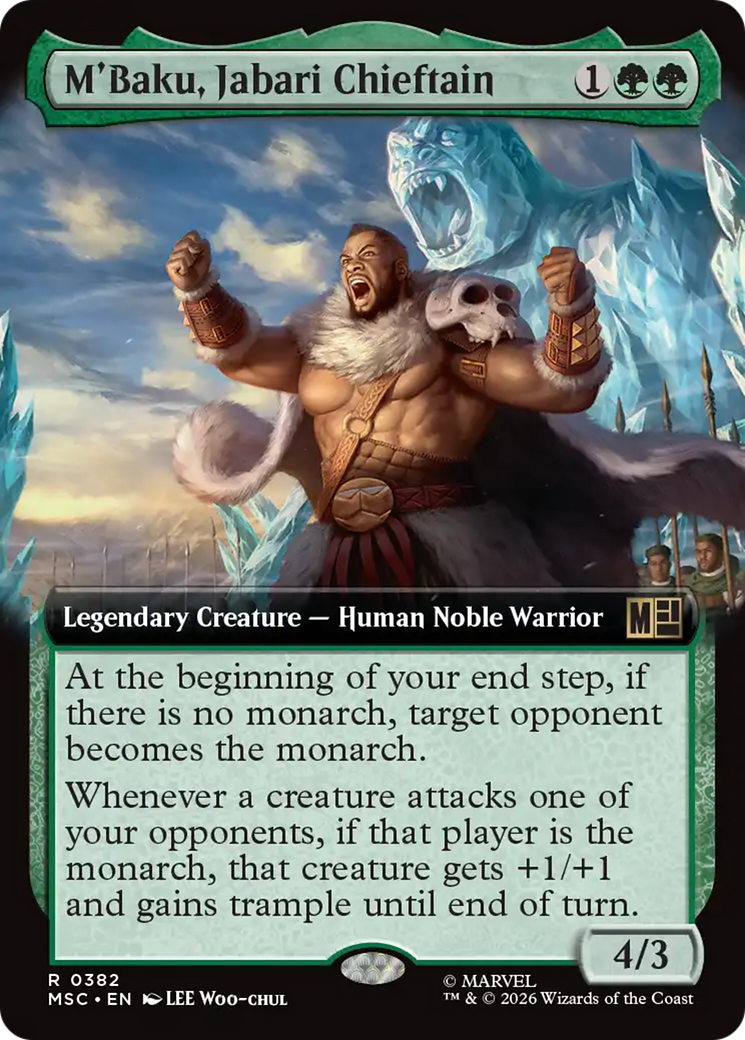 M'Baku, Jabari Chieftain (Extended Art) [Marvel Super Heroes Commander] | Empire Gaming NC