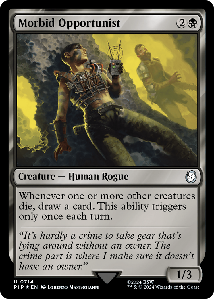 Morbid Opportunist (Surge Foil) [Fallout] | Empire Gaming NC