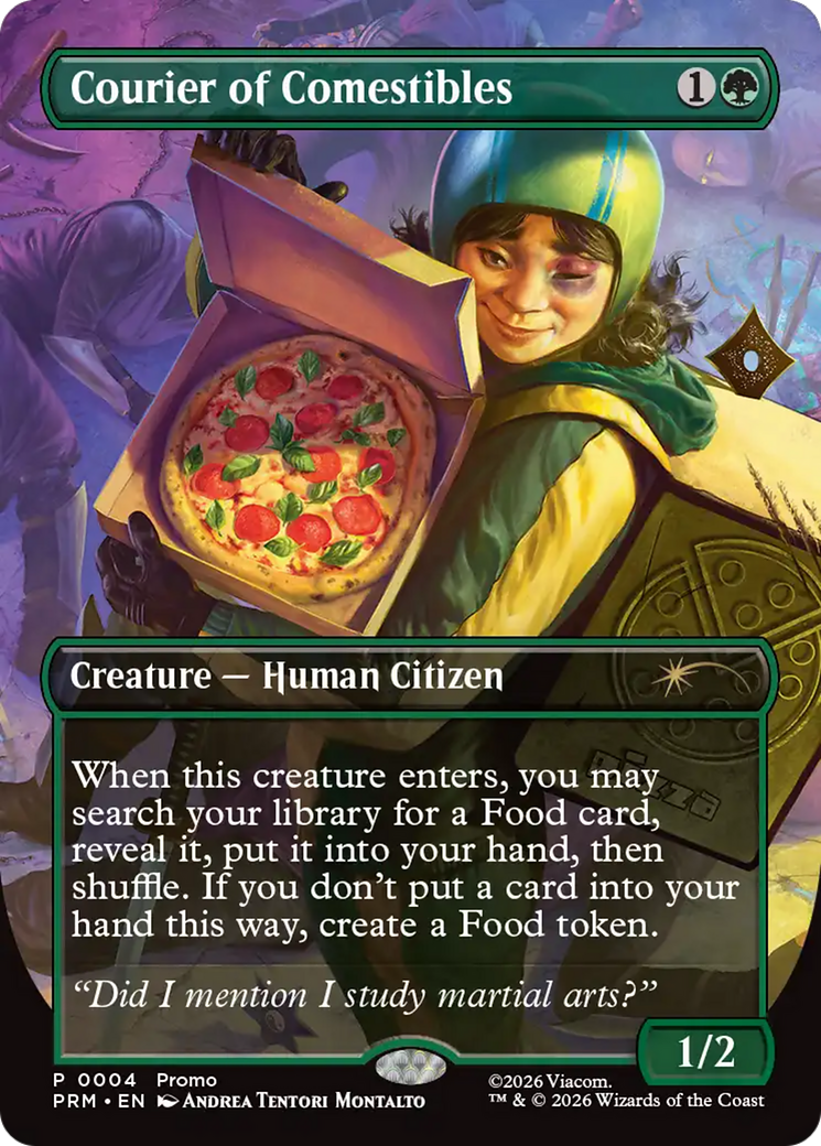 Courier of Comestibles (Borderless) [Wizards Play Network 2026] | Empire Gaming NC