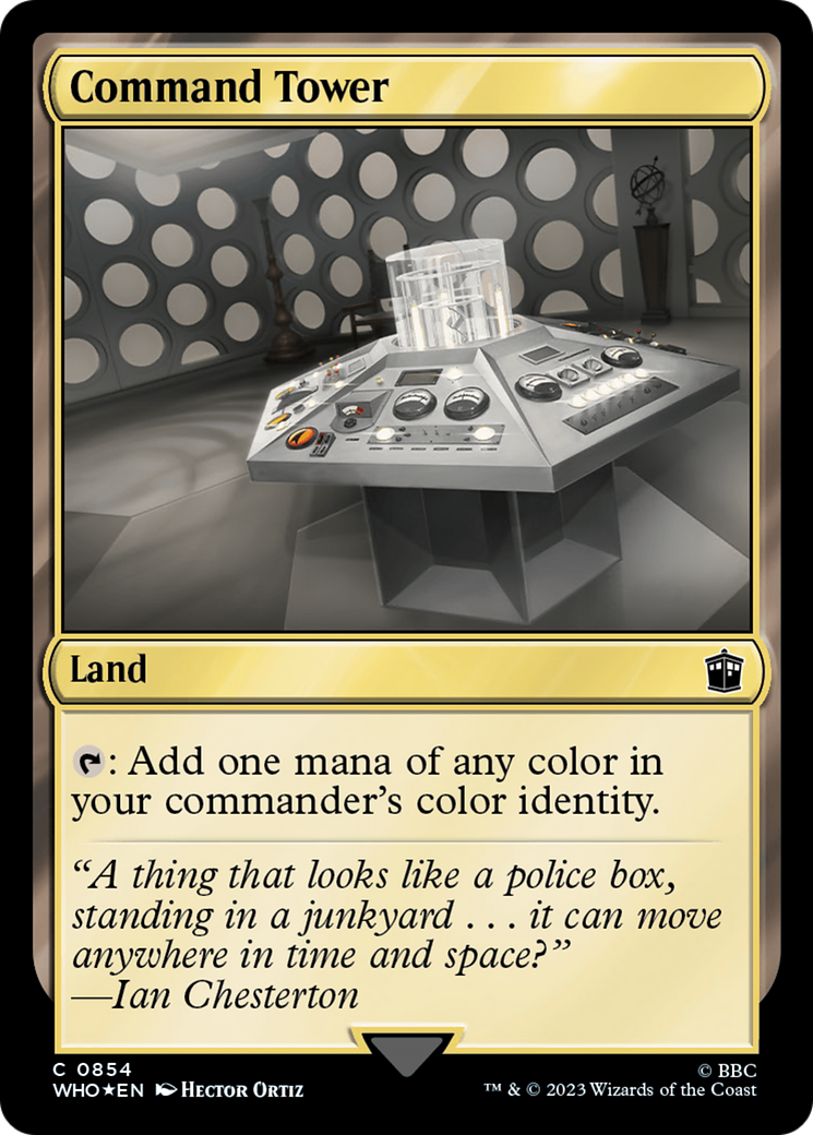Command Tower (0854) (Surge Foil) [Doctor Who] | Empire Gaming NC