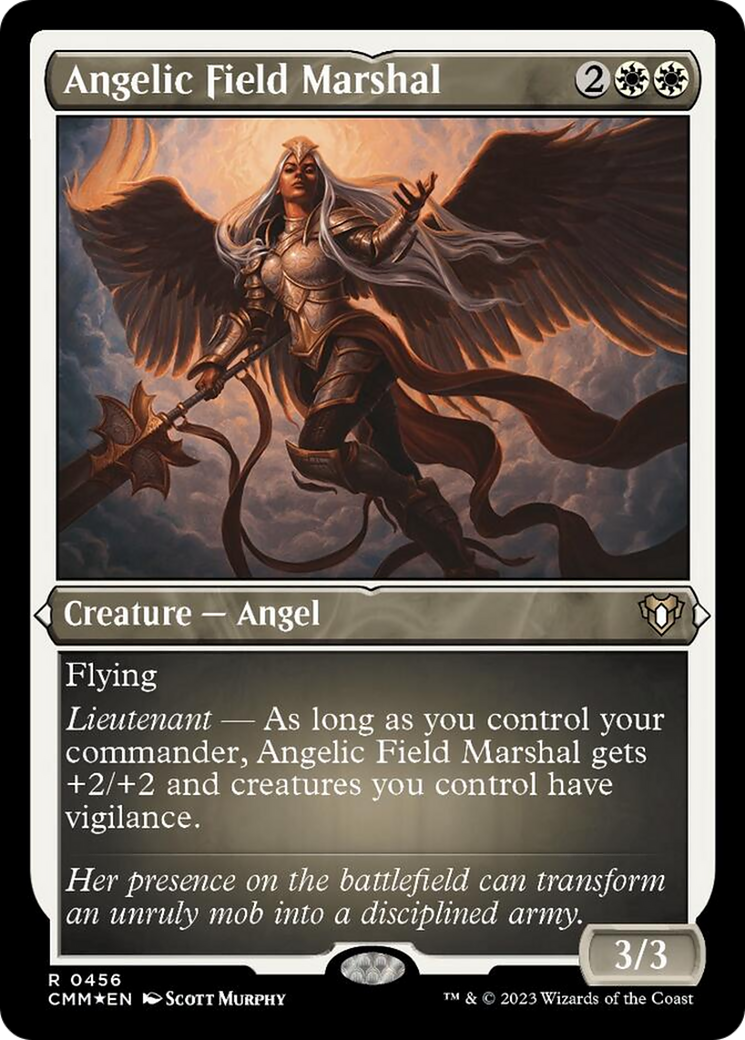 Angelic Field Marshal (Foil Etched) [Commander Masters] | Empire Gaming NC