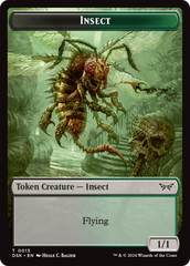 Insect (0013) // Spider Double-Sided Token [Duskmourn: House of Horror Tokens] | Empire Gaming NC
