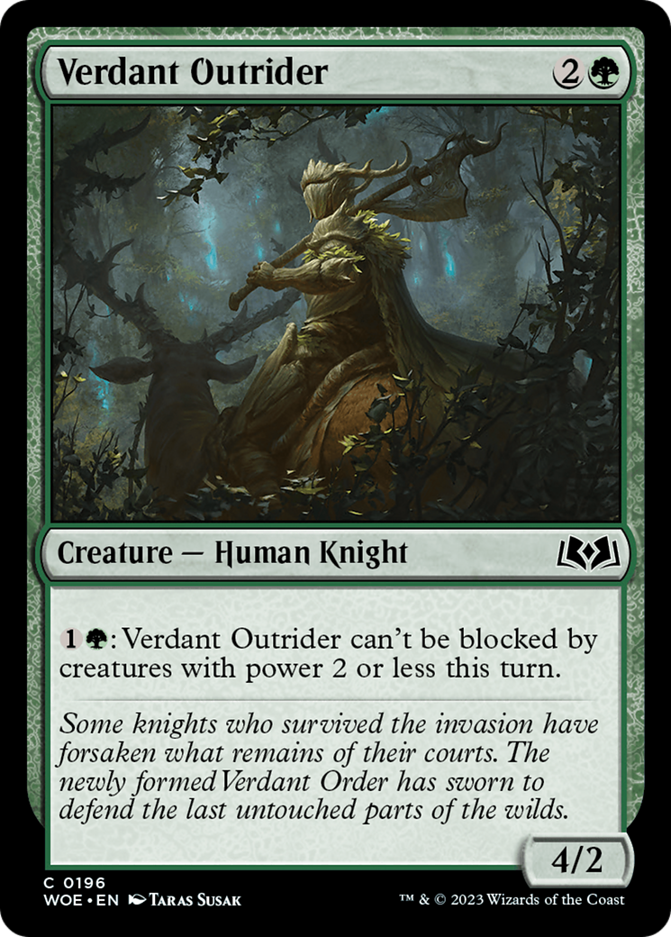 Verdant Outrider [Wilds of Eldraine] | Empire Gaming NC