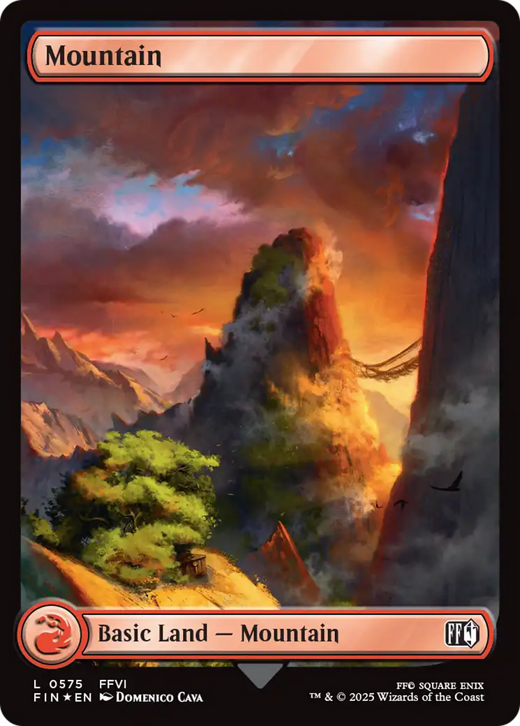 Mountain (0575) (Surge Foil) [FINAL FANTASY] | Empire Gaming NC