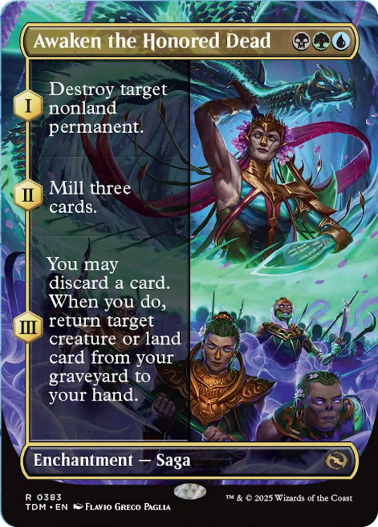 Awaken the Honored Dead (Borderless) [Tarkir: Dragonstorm] | Empire Gaming NC