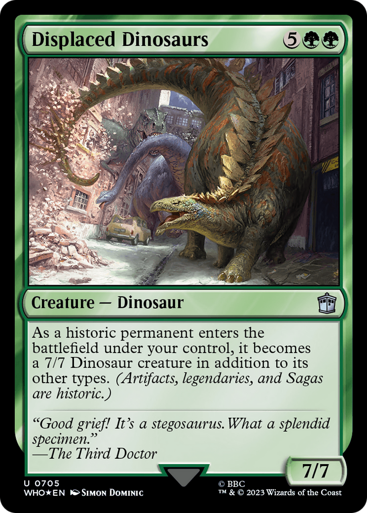 Displaced Dinosaurs (Surge Foil) [Doctor Who] | Empire Gaming NC