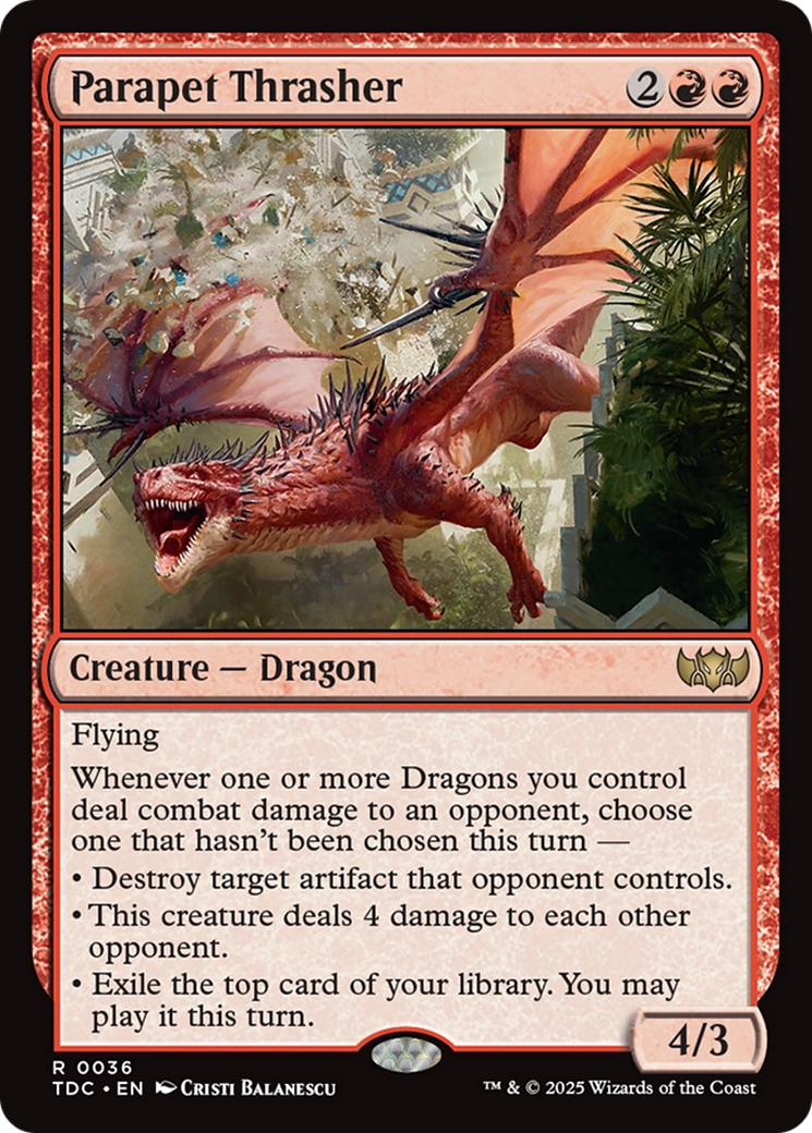 Parapet Thrasher [Tarkir: Dragonstorm Commander] | Empire Gaming NC