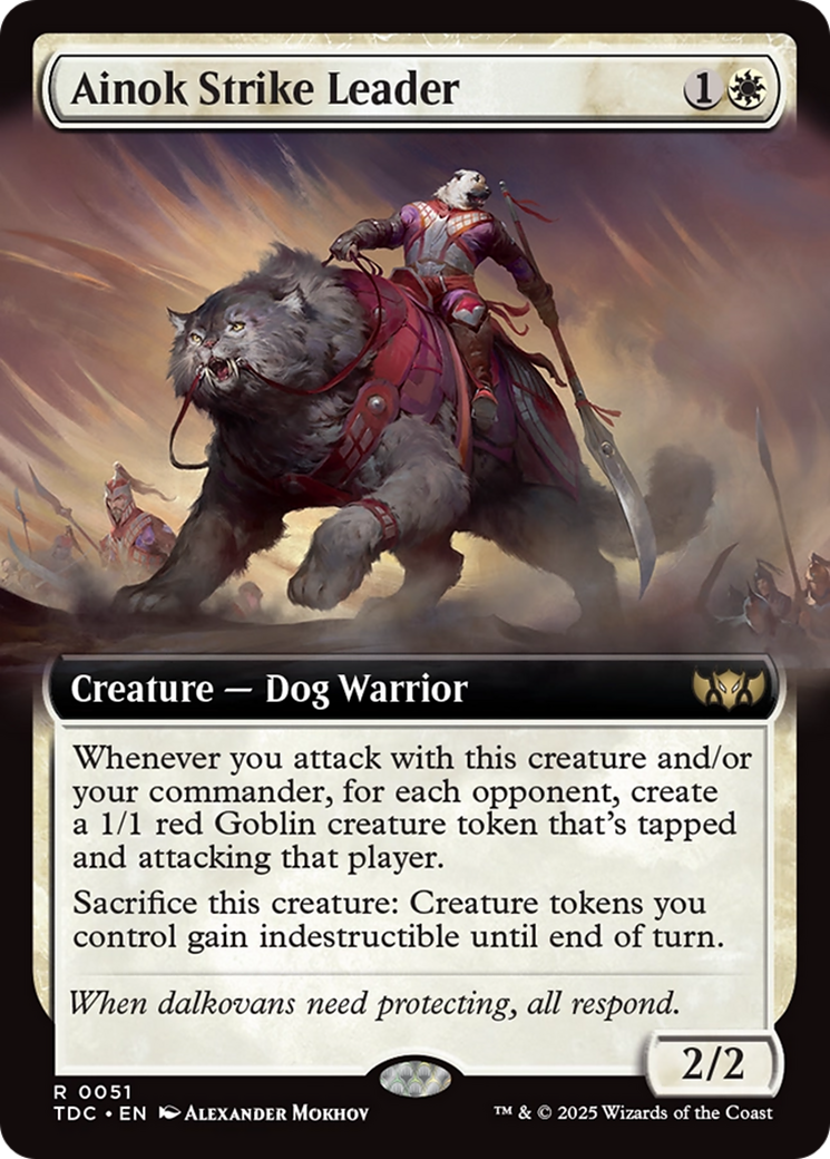Ainok Strike Leader (Extended Art) [Tarkir: Dragonstorm Commander] | Empire Gaming NC