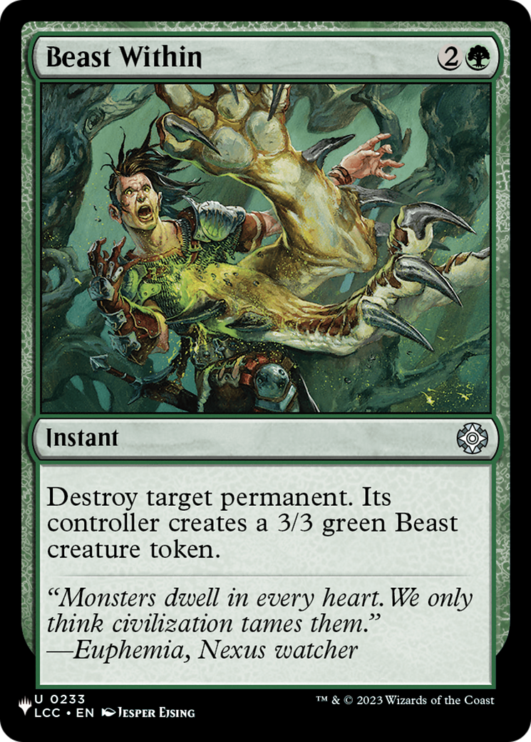 Beast Within (LCC) [The List] | Empire Gaming NC