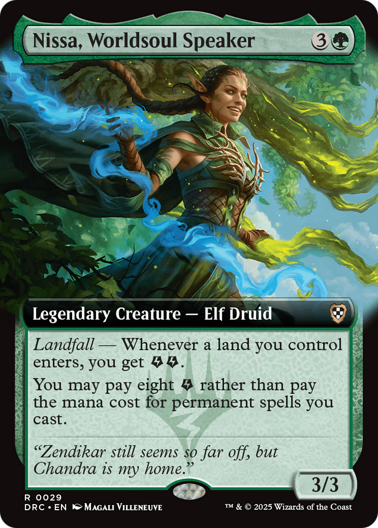 Nissa, Worldsoul Speaker (Extended Art) [Aetherdrift Commander] | Empire Gaming NC