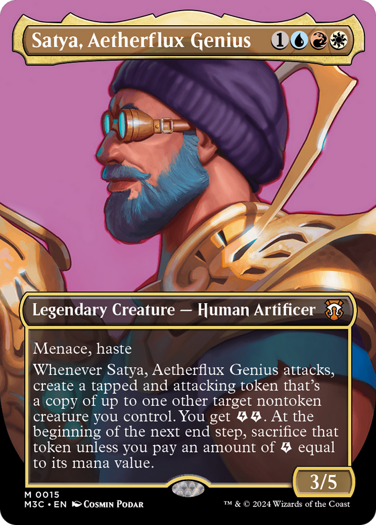 Satya, Aetherflux Genius (Borderless) [Modern Horizons 3 Commander] | Empire Gaming NC