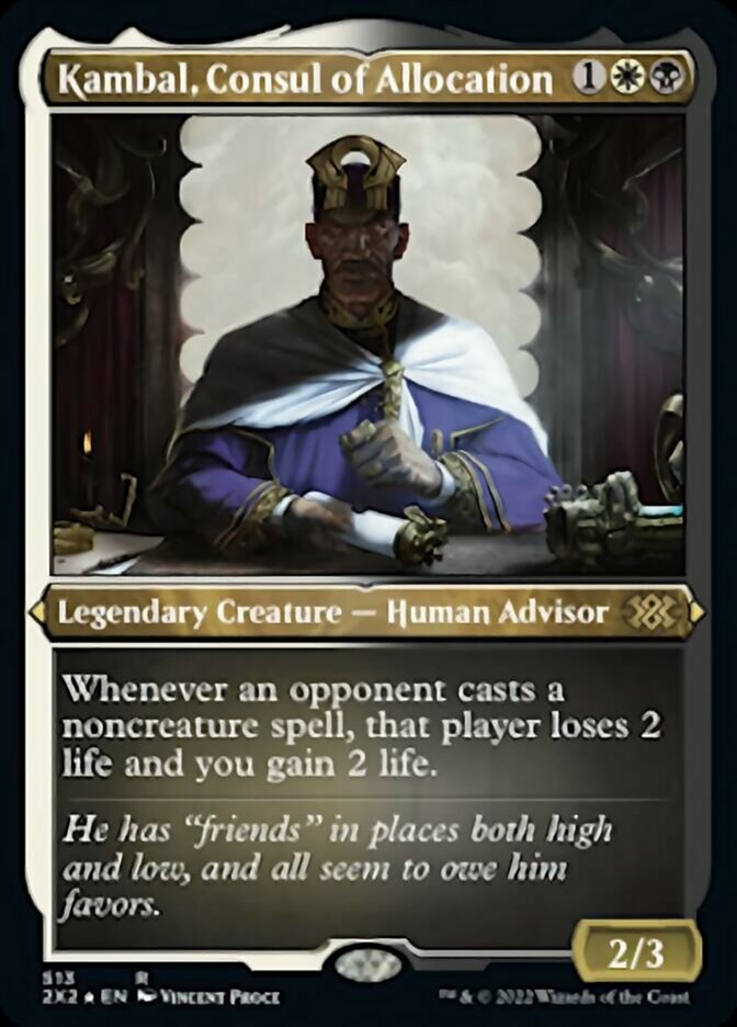 Kambal, Consul of Allocation (Foil Etched) [Double Masters 2022] | Empire Gaming NC