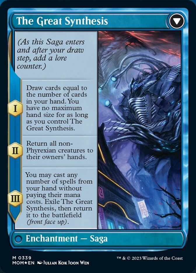 Jin-Gitaxias // The Great Synthesis (Borderless Alternate Art) [March of the Machine] | Empire Gaming NC