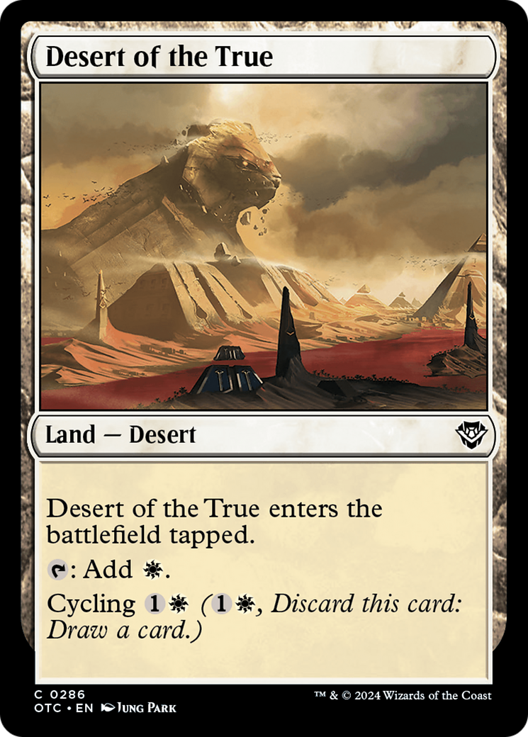 Desert of the True [Outlaws of Thunder Junction Commander] | Empire Gaming NC