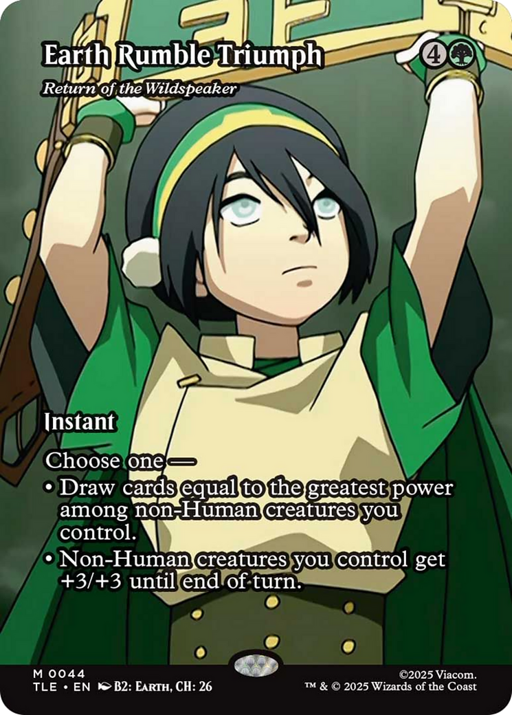 Earth Rumble Triumph - Return of the Wildspeaker (Borderless) [Avatar: The Last Airbender: Eternal-Legal] | Empire Gaming NC