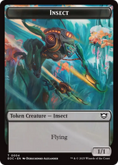 Insect // Golem (0013) Double-Sided Token [Edge of Eternities Commander Tokens] | Empire Gaming NC