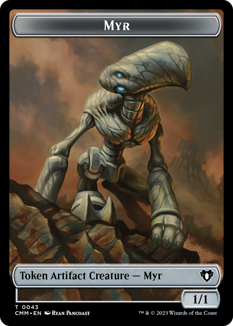 Myr Token [Commander Masters Tokens] | Empire Gaming NC