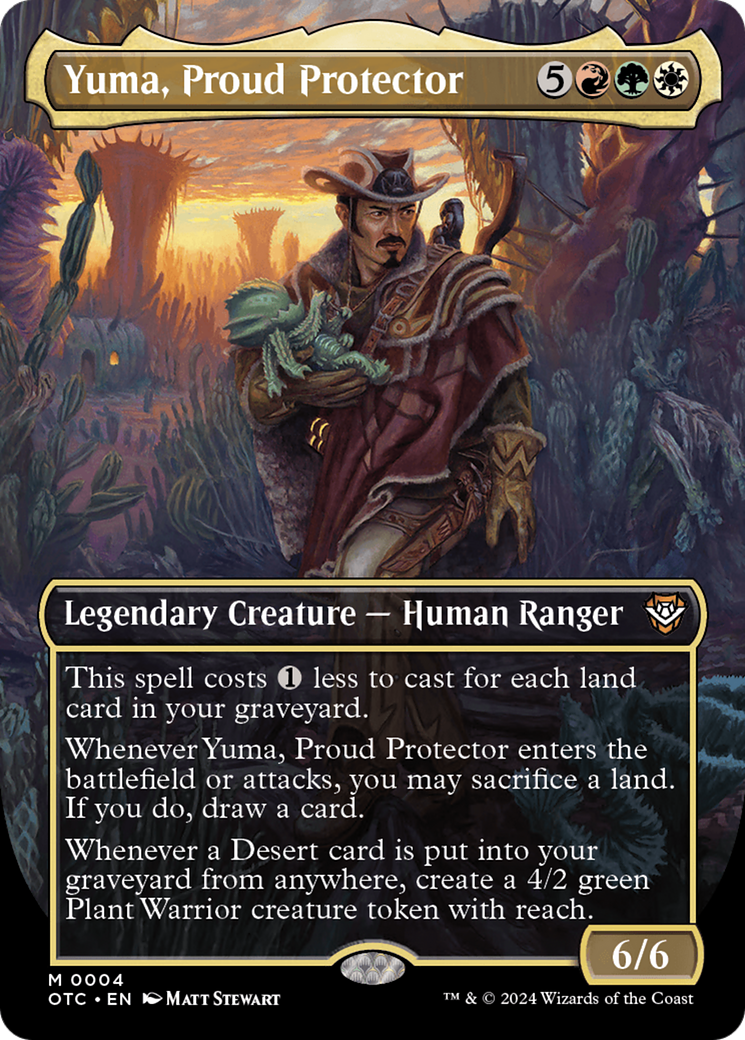 Yuma, Proud Protector (Borderless) [Outlaws of Thunder Junction Commander] | Empire Gaming NC