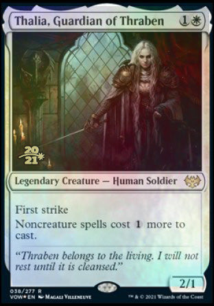 Thalia, Guardian of Thraben [Innistrad: Crimson Vow Prerelease Promos] | Empire Gaming NC