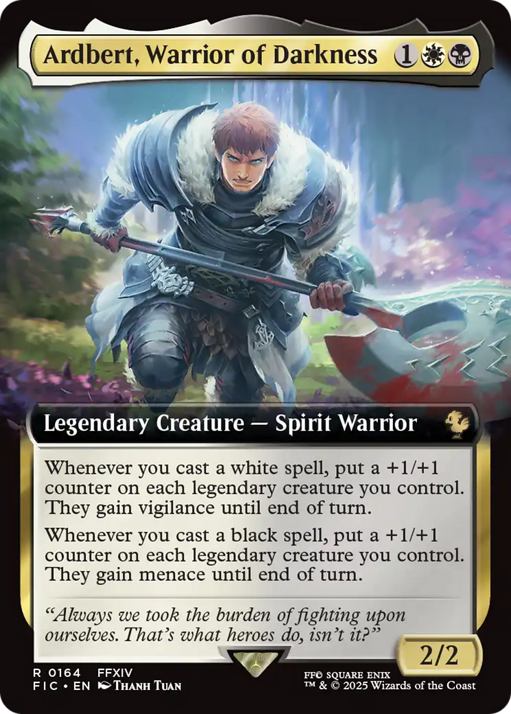 Ardbert, Warrior of Darkness (Extended Art) [FINAL FANTASY Commander] | Empire Gaming NC