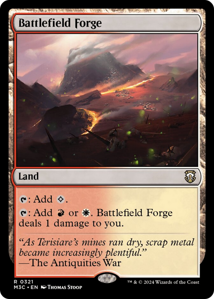 Battlefield Forge (Ripple Foil) [Modern Horizons 3 Commander] | Empire Gaming NC