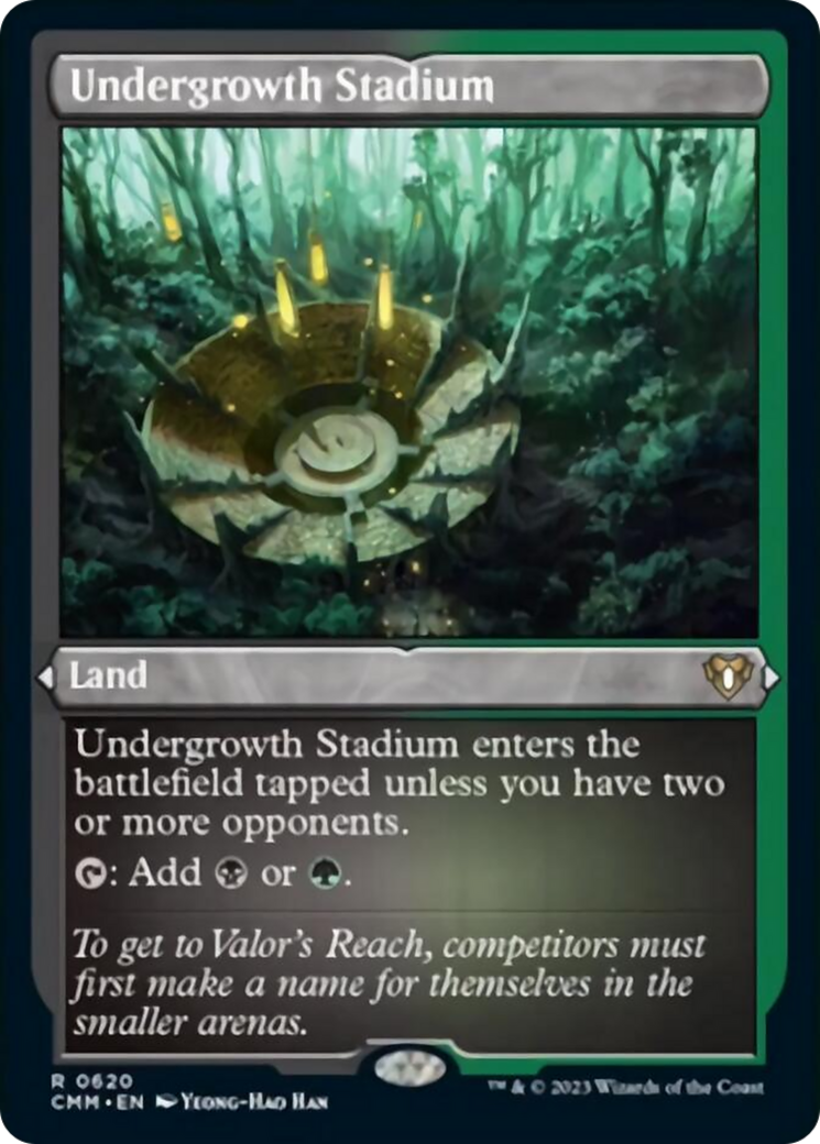 Undergrowth Stadium (Foil Etched) [Commander Masters] | Empire Gaming NC