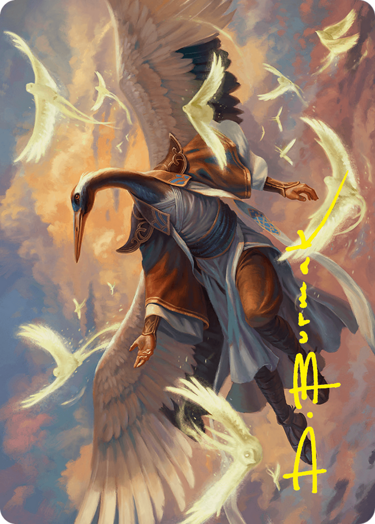 Kykar, Zephyr Awakener Art Card (16/54) (Gold-Stamped Signature) [Foundations Art Series] | Empire Gaming NC