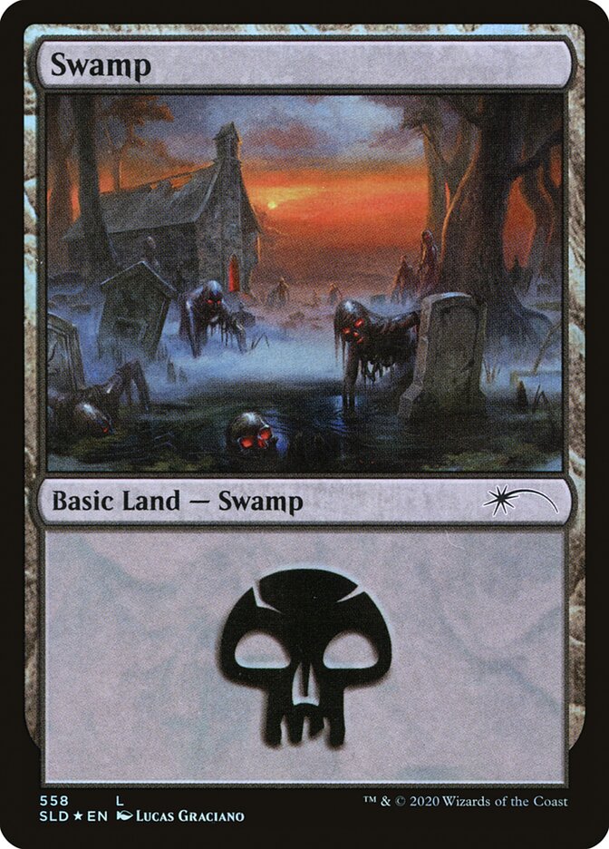 Swamp (Reanimated) (558) [Secret Lair Drop Promos] | Empire Gaming NC