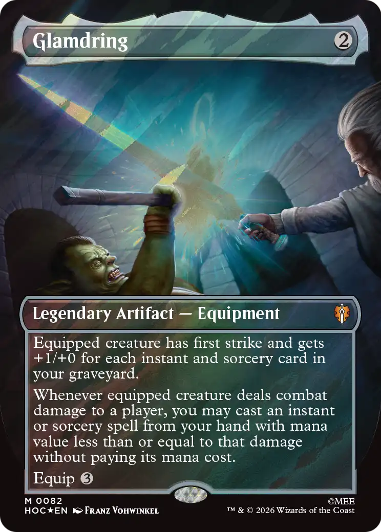 Glamdring (Borderless) (Surge Foil) [The Hobbit: Eternal-Legal] | Empire Gaming NC