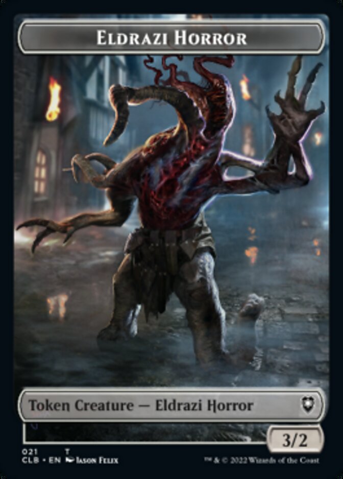 Horror // Eldrazi Horror Double-Sided Token [Commander Legends: Battle for Baldur's Gate Tokens] | Empire Gaming NC