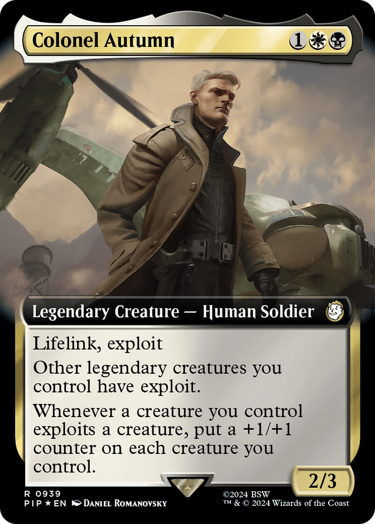 Colonel Autumn (Extended Art) (Surge Foil) [Fallout] | Empire Gaming NC