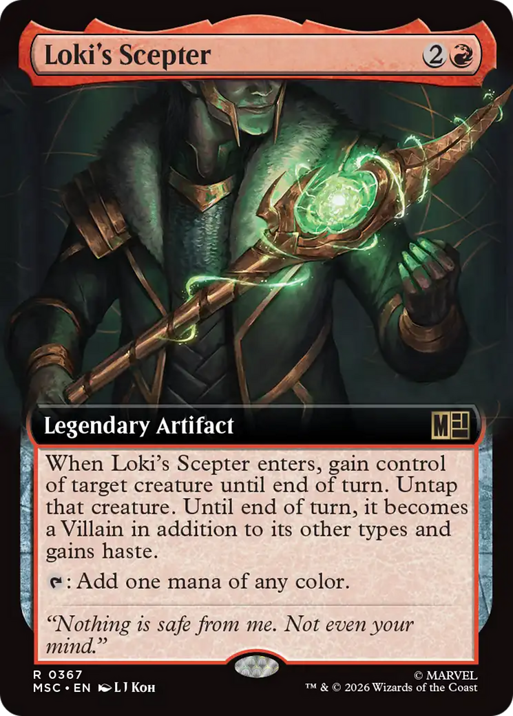 Loki's Scepter (Extended Art) [Marvel Super Heroes Commander] | Empire Gaming NC