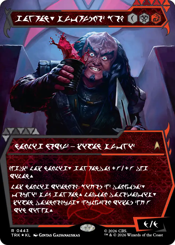 Gowron, Eager for Battle (Showcase) (Klingon) [Star Trek] | Empire Gaming NC
