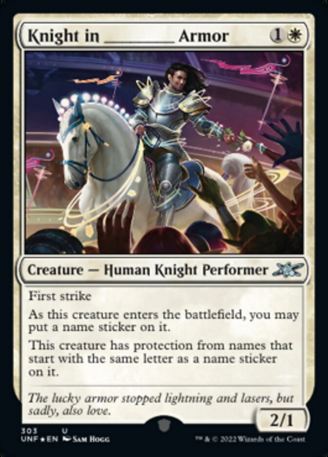 Knight in _____ Armor (Galaxy Foil) [Unfinity] | Empire Gaming NC