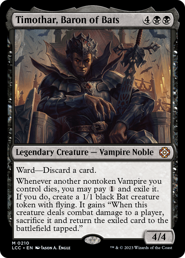 Timothar, Baron of Bats [The Lost Caverns of Ixalan Commander] | Empire Gaming NC