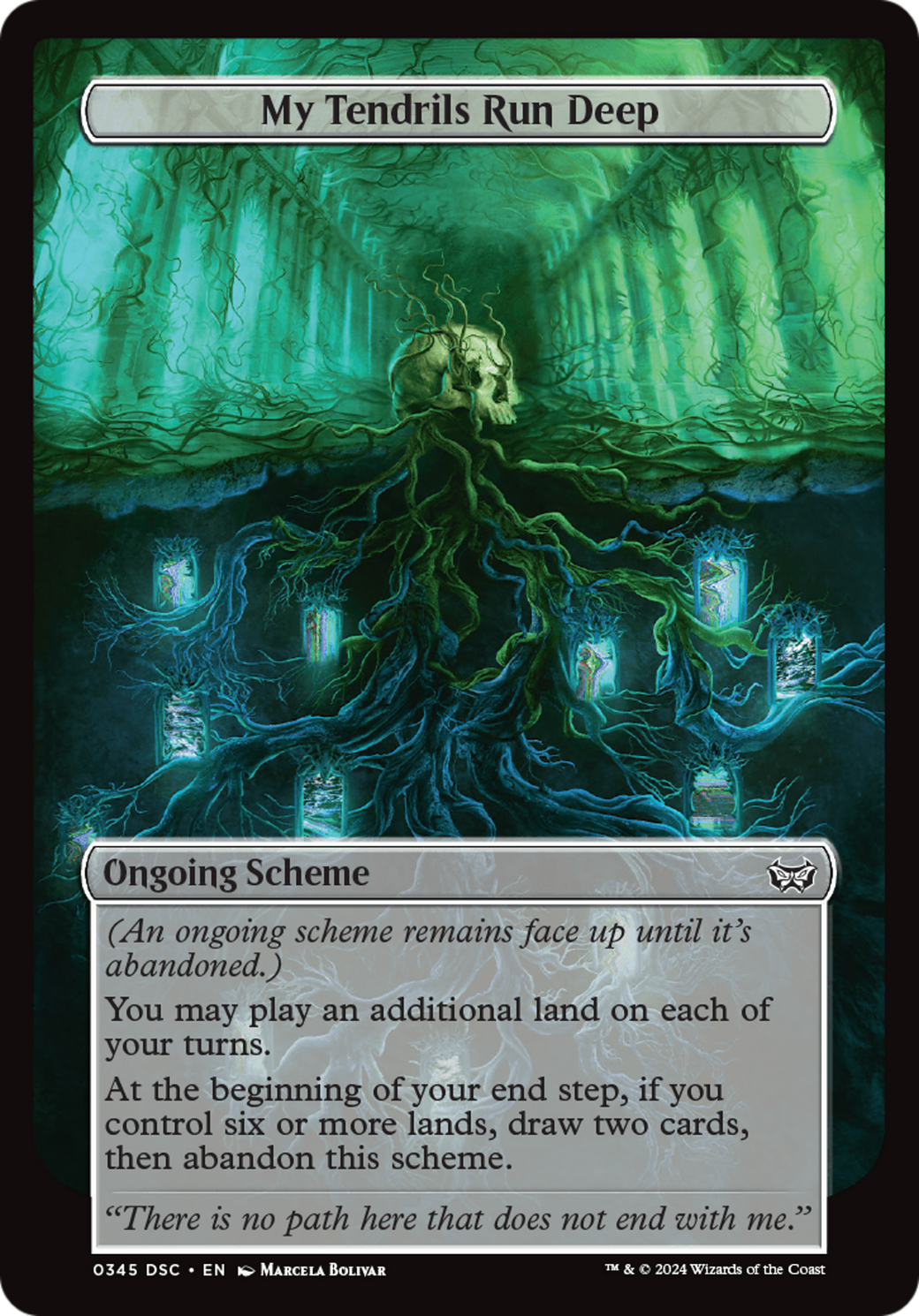 My Tendrils Run Deep (Full Art) [Duskmourn: House of Horror Commander] | Empire Gaming NC