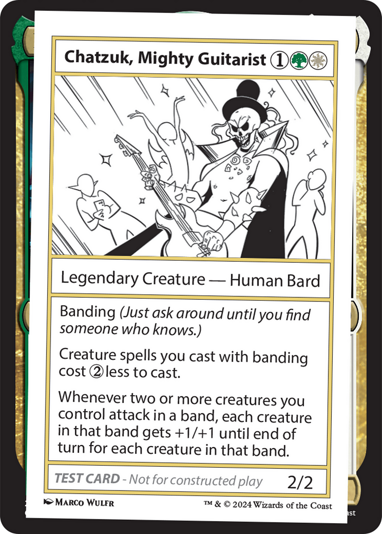 Chatzuk, Mighty Guitarist [Mystery Booster 2 Playtest Cards] | Empire Gaming NC