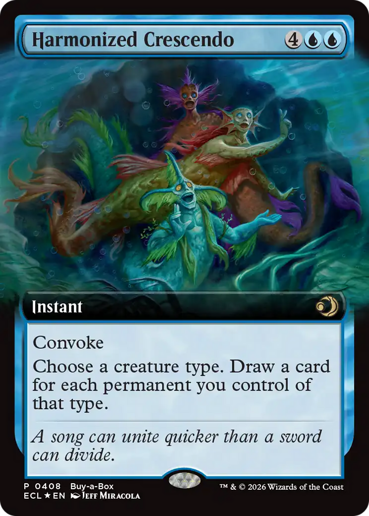 Harmonized Crescendo (Extended Art) (Buy-A-Box) [Lorwyn Eclipsed] | Empire Gaming NC