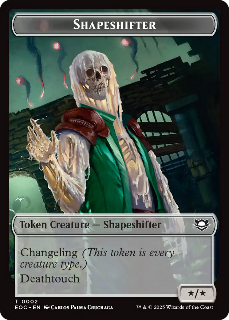Shapeshifter // Golem (0013) Double-Sided Token [Edge of Eternities Commander Tokens] | Empire Gaming NC