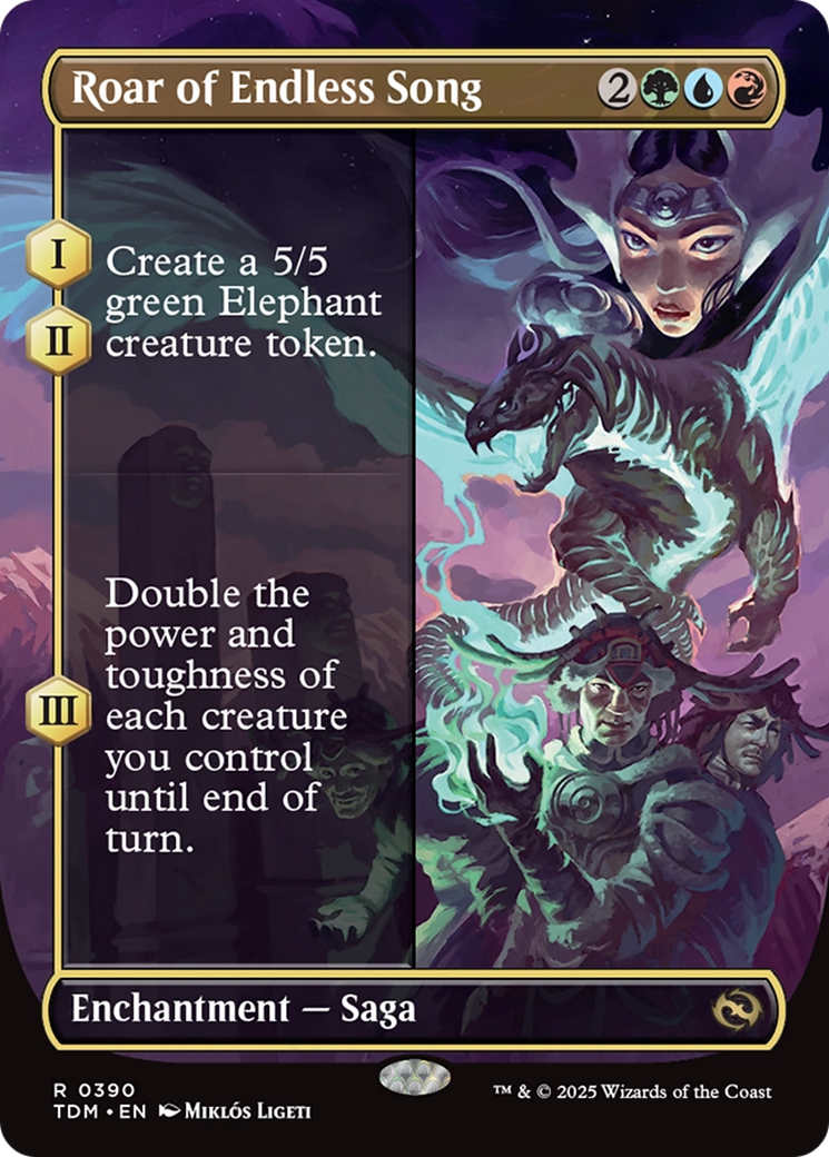 Roar of Endless Song (Borderless) [Tarkir: Dragonstorm] | Empire Gaming NC