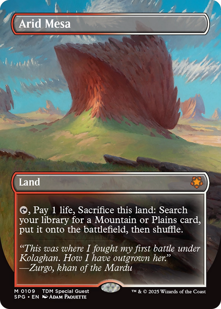 Arid Mesa (Borderless) [Tarkir: Dragonstorm Special Guests] | Empire Gaming NC