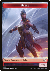 Rebel // Drone Double-Sided Token [Phyrexia: All Will Be One Tokens] | Empire Gaming NC